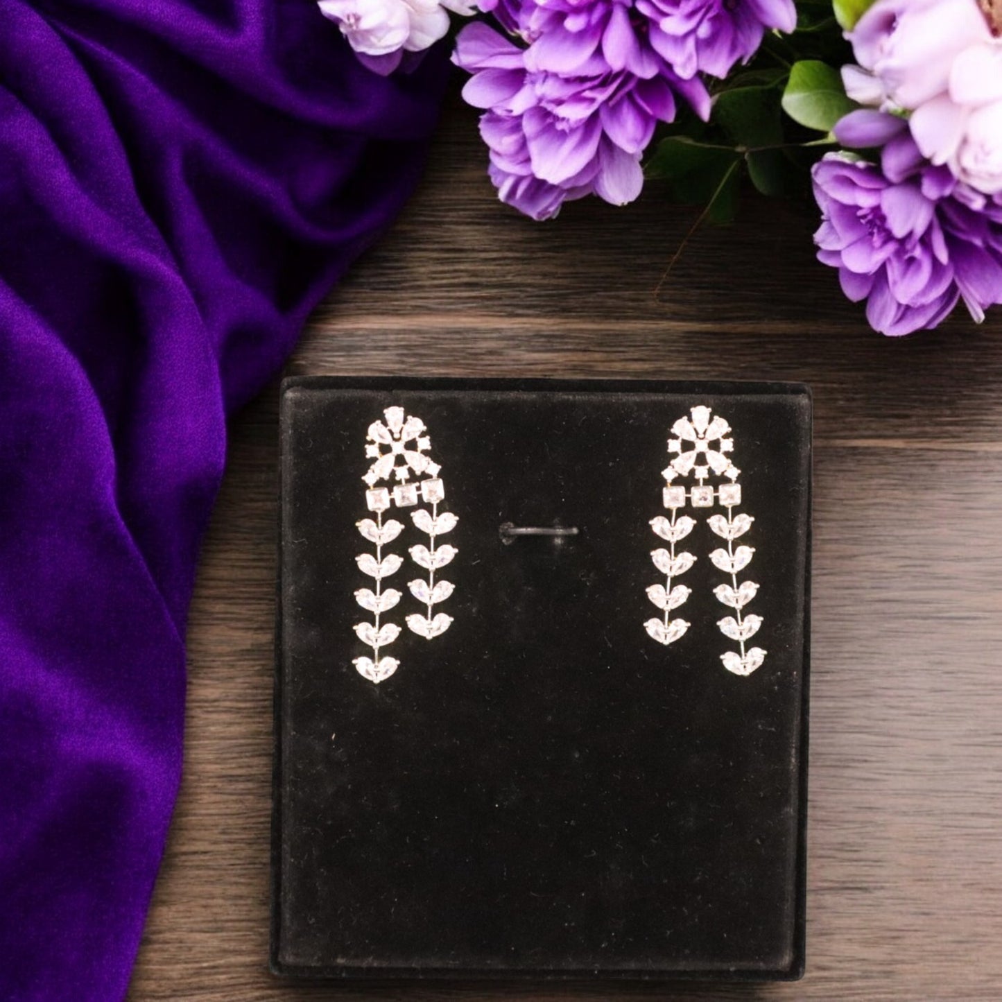 Golden Kiranmala American Diamond Necklace set