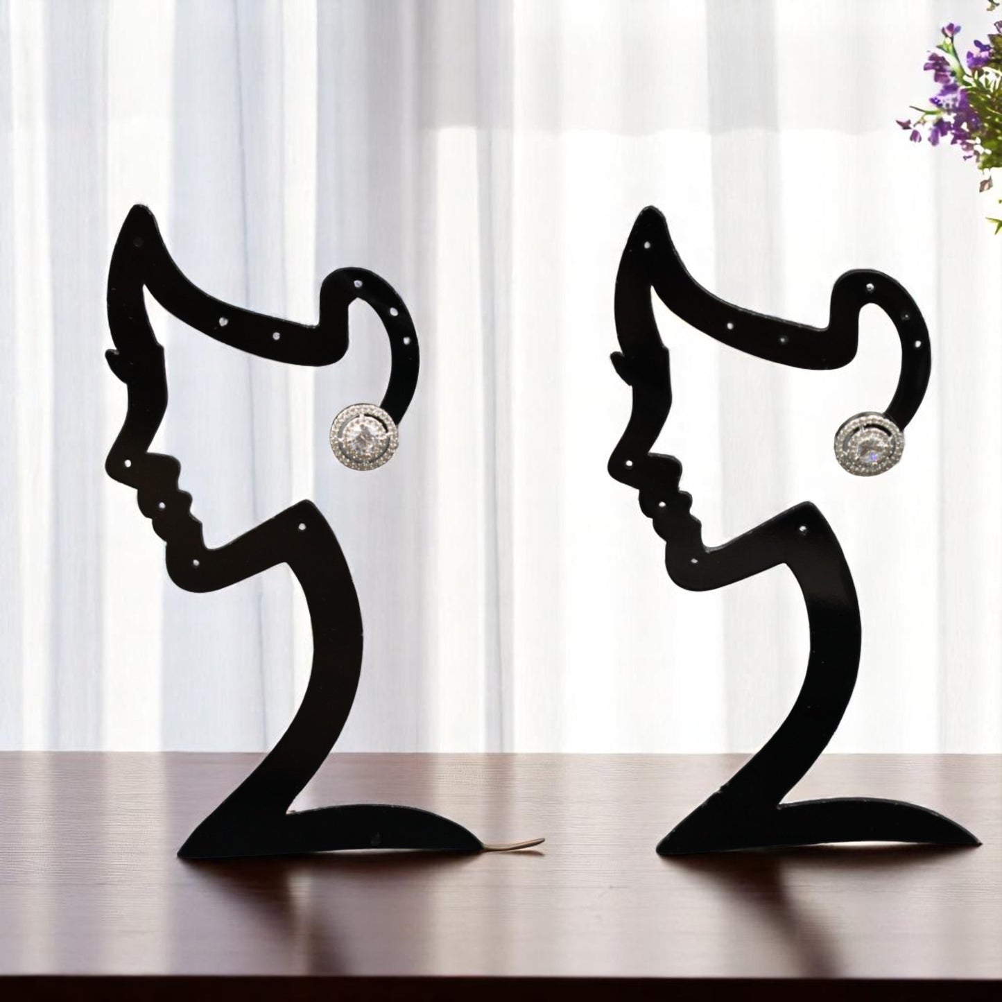 Silvery Alipta American Diamond Studs