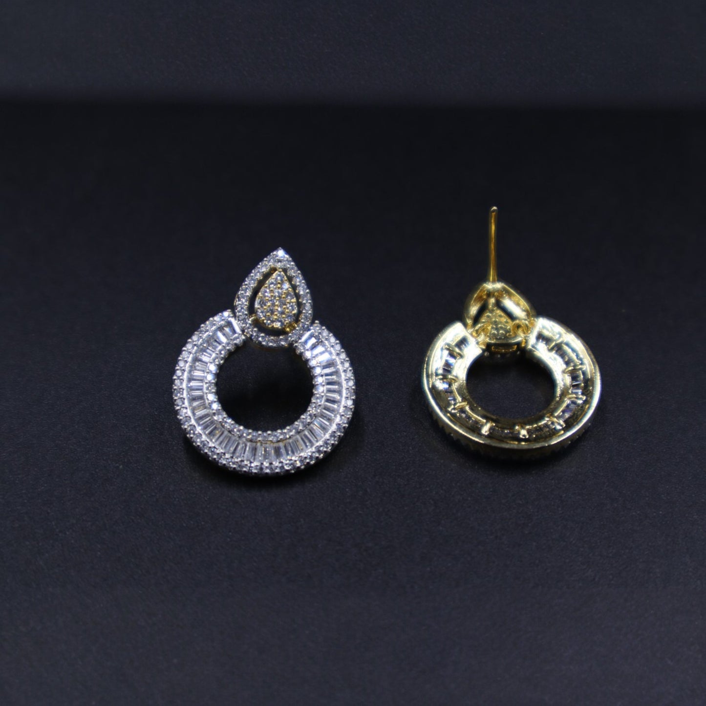 Golden Sahiba American Diamond Studs