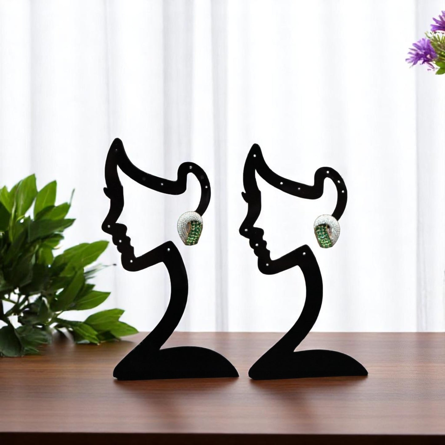 Emerald Jhanvi American Diamond Studs