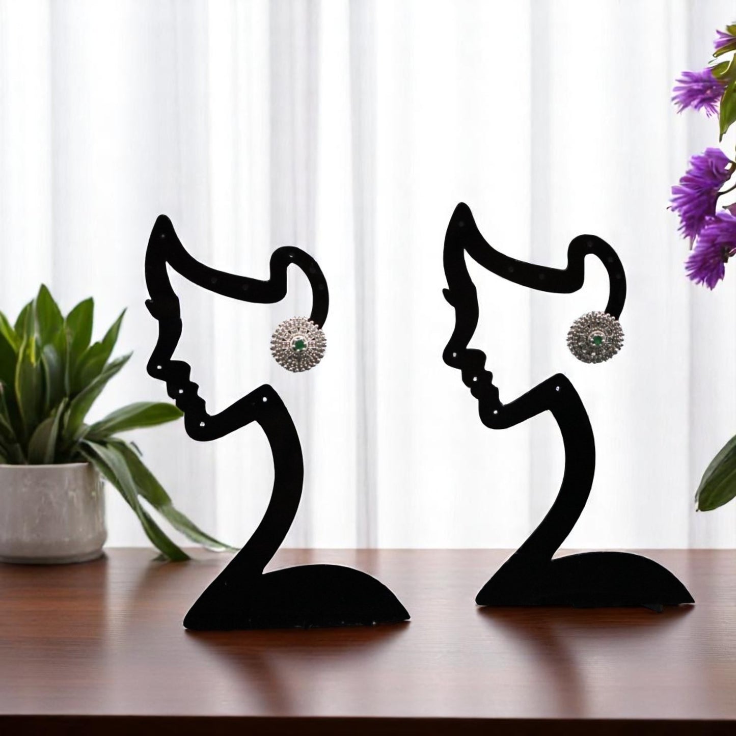 Emerald Kshama American Diamond Studs