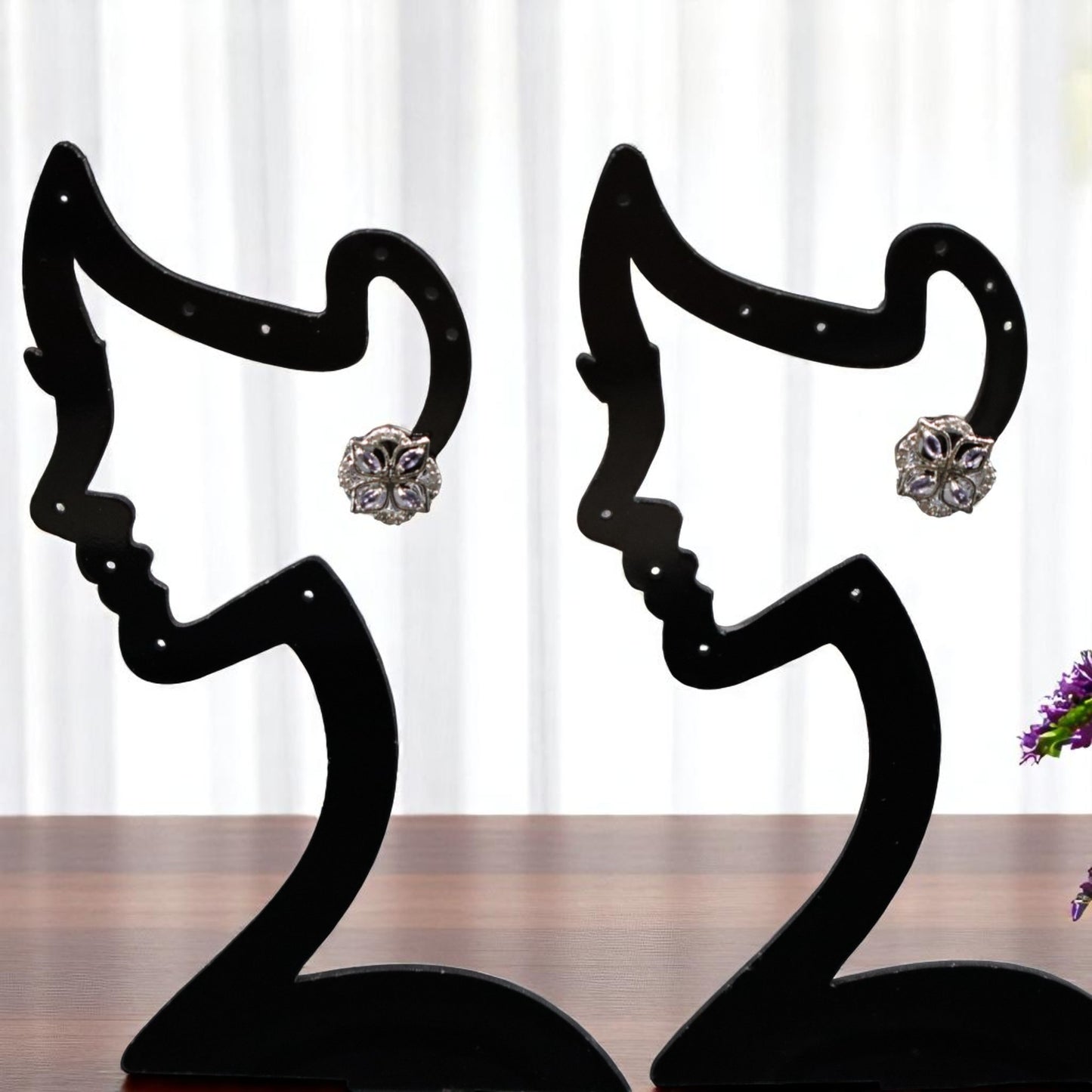 Purple Shivani American Diamond Studs