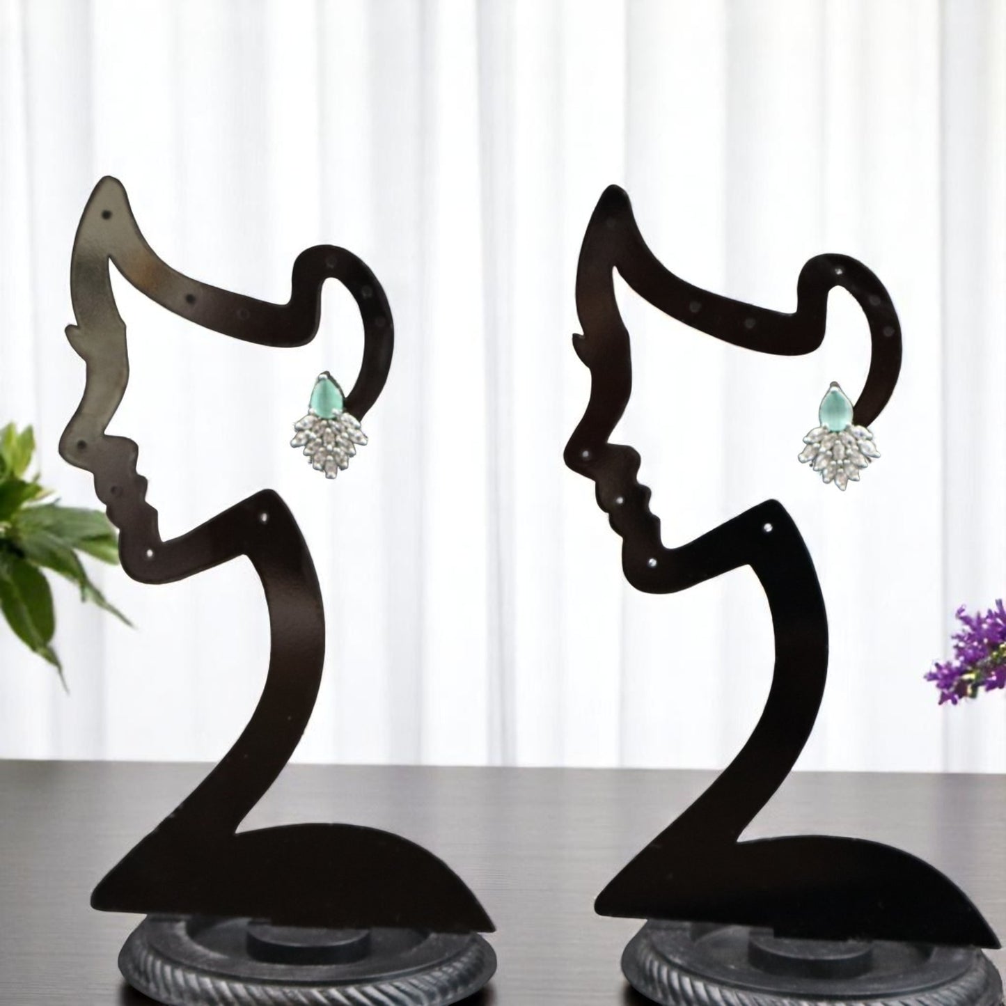 Turquoise Sumukhi American Diamond Studs