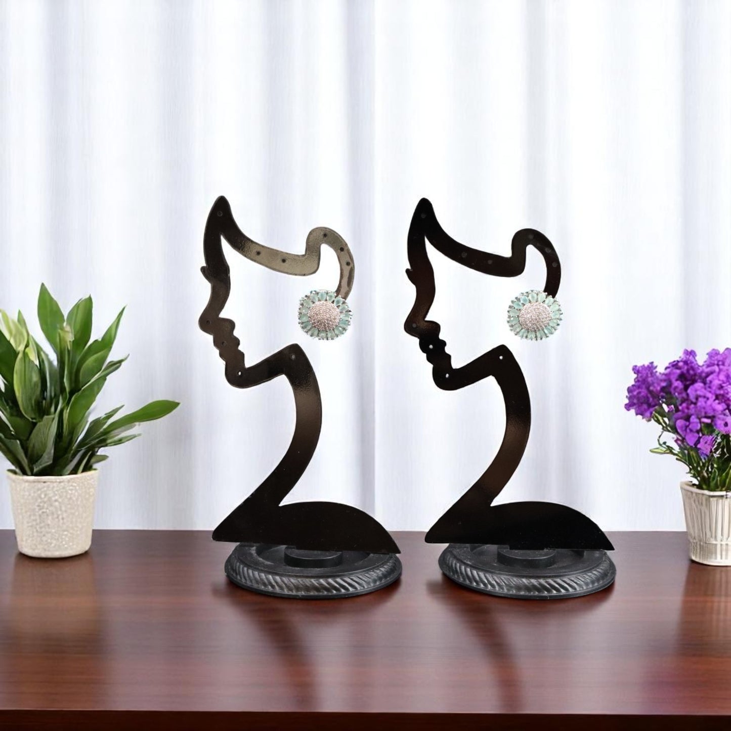 Turquoise Hemangi American Diamond Studs