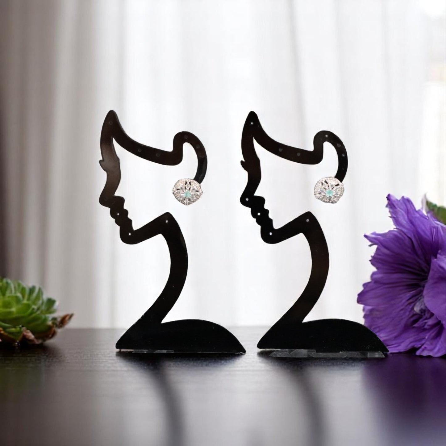 Turquoise Nikita American Diamond Studs