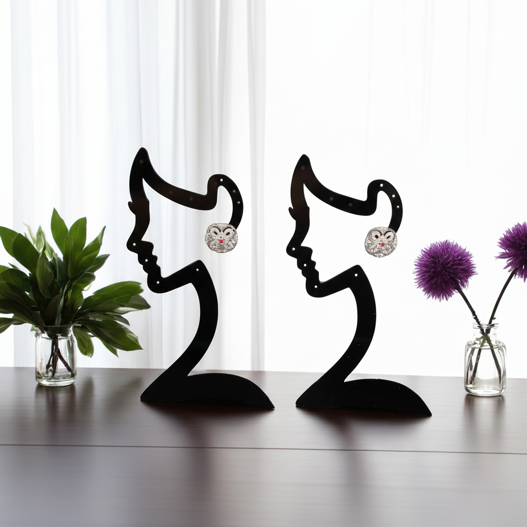 Dark Pink Ekamala American Diamond Studs