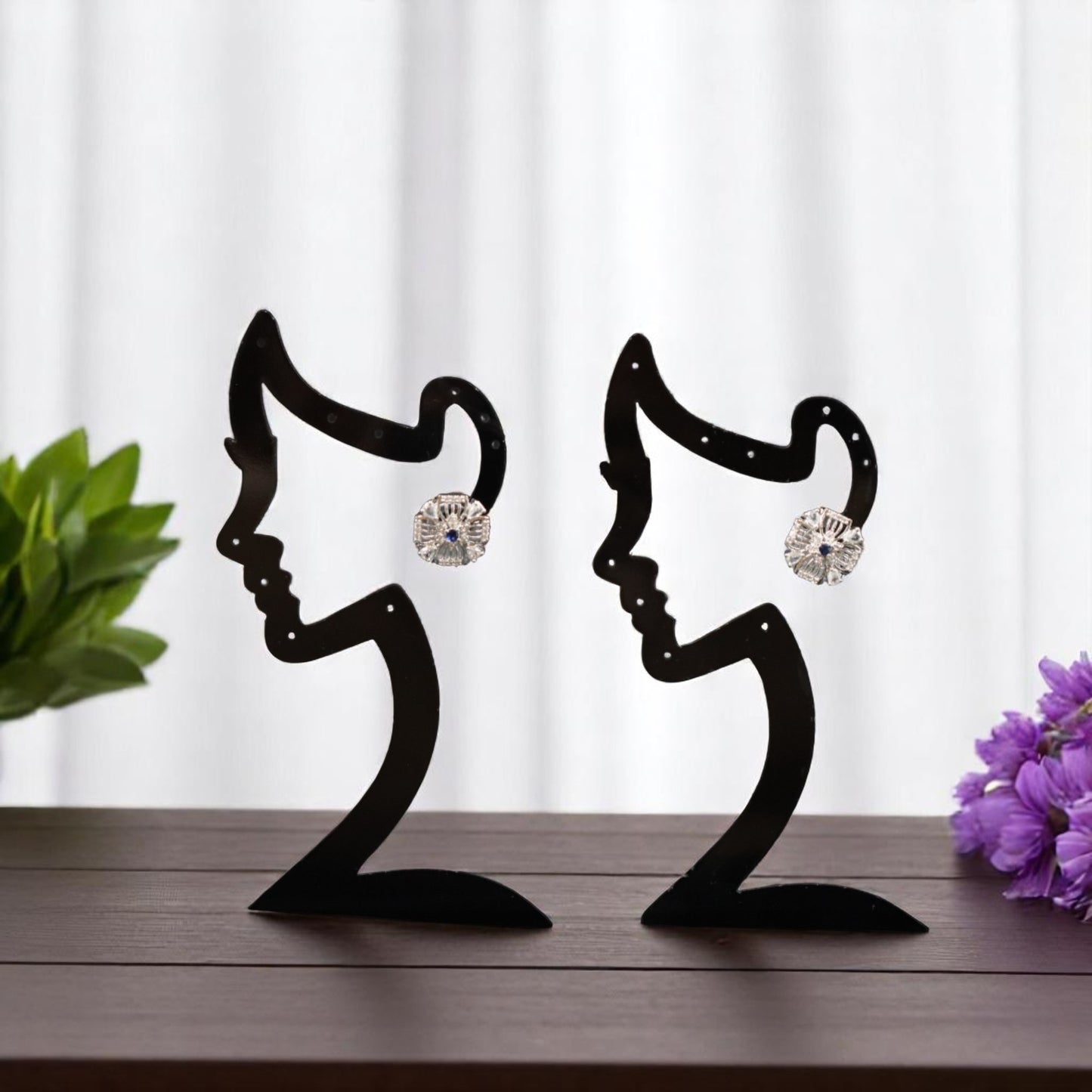 Royal Blue Madhusri American Diamond Studs