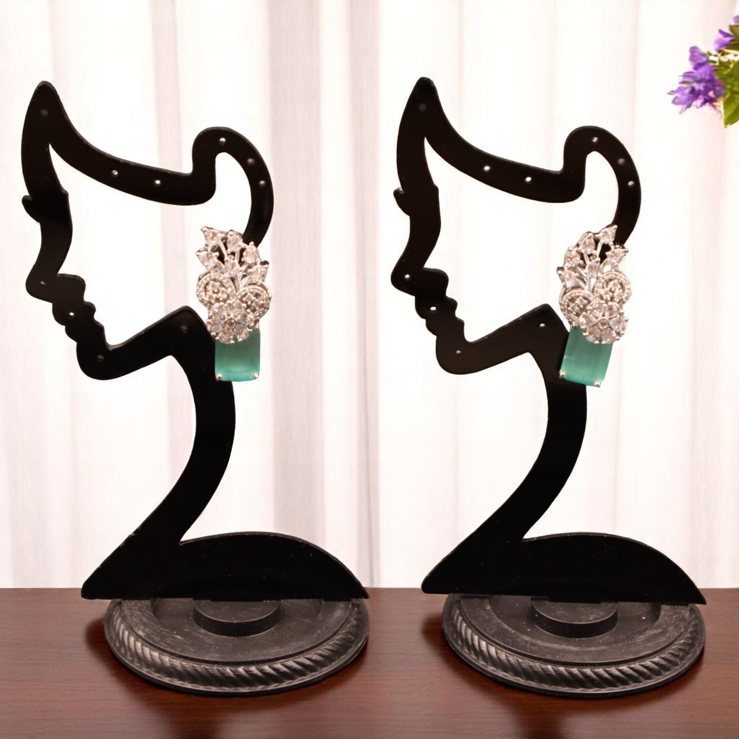 Turquoise Rupal American Diamond Studs