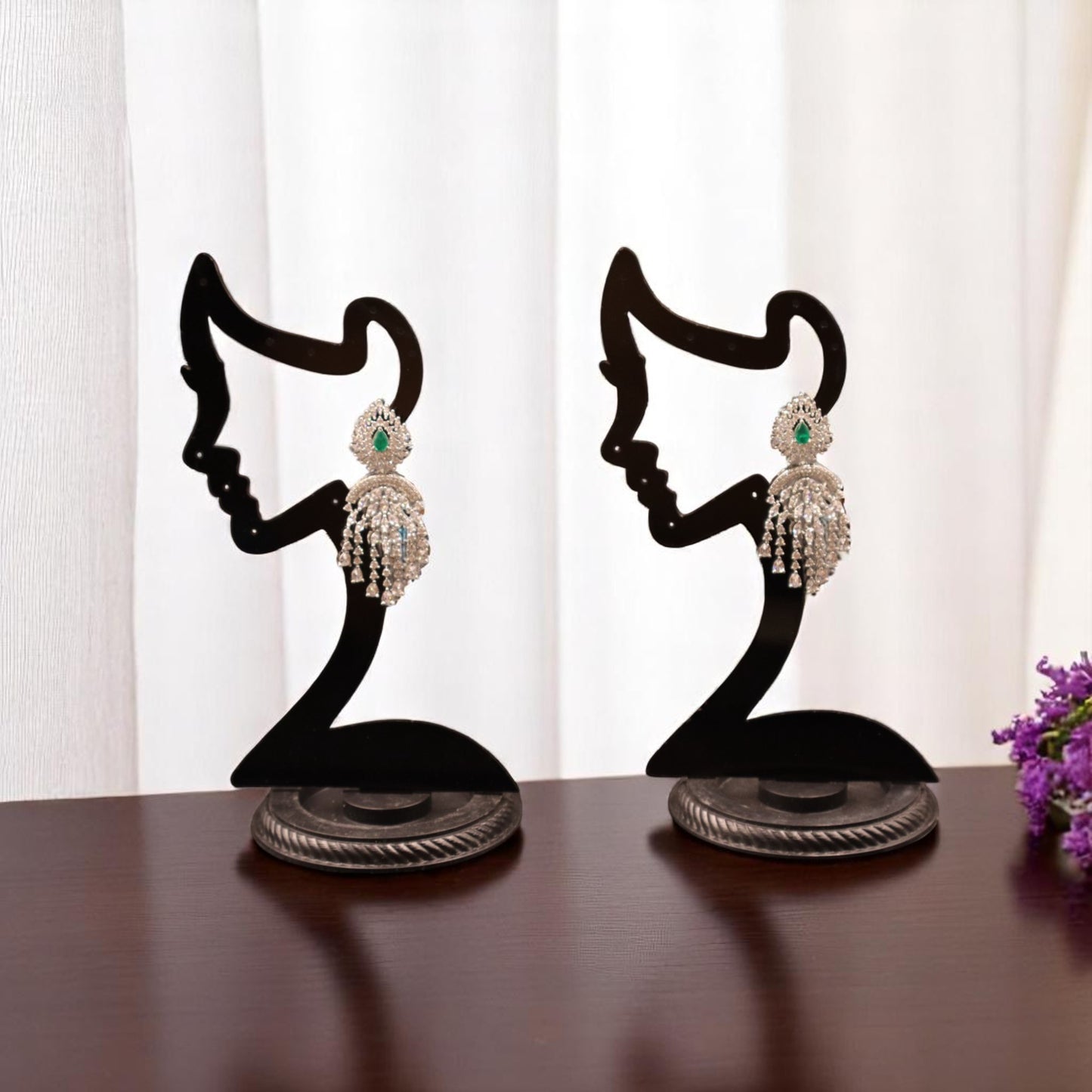 Emerald Lavanya American Diamond Danglers