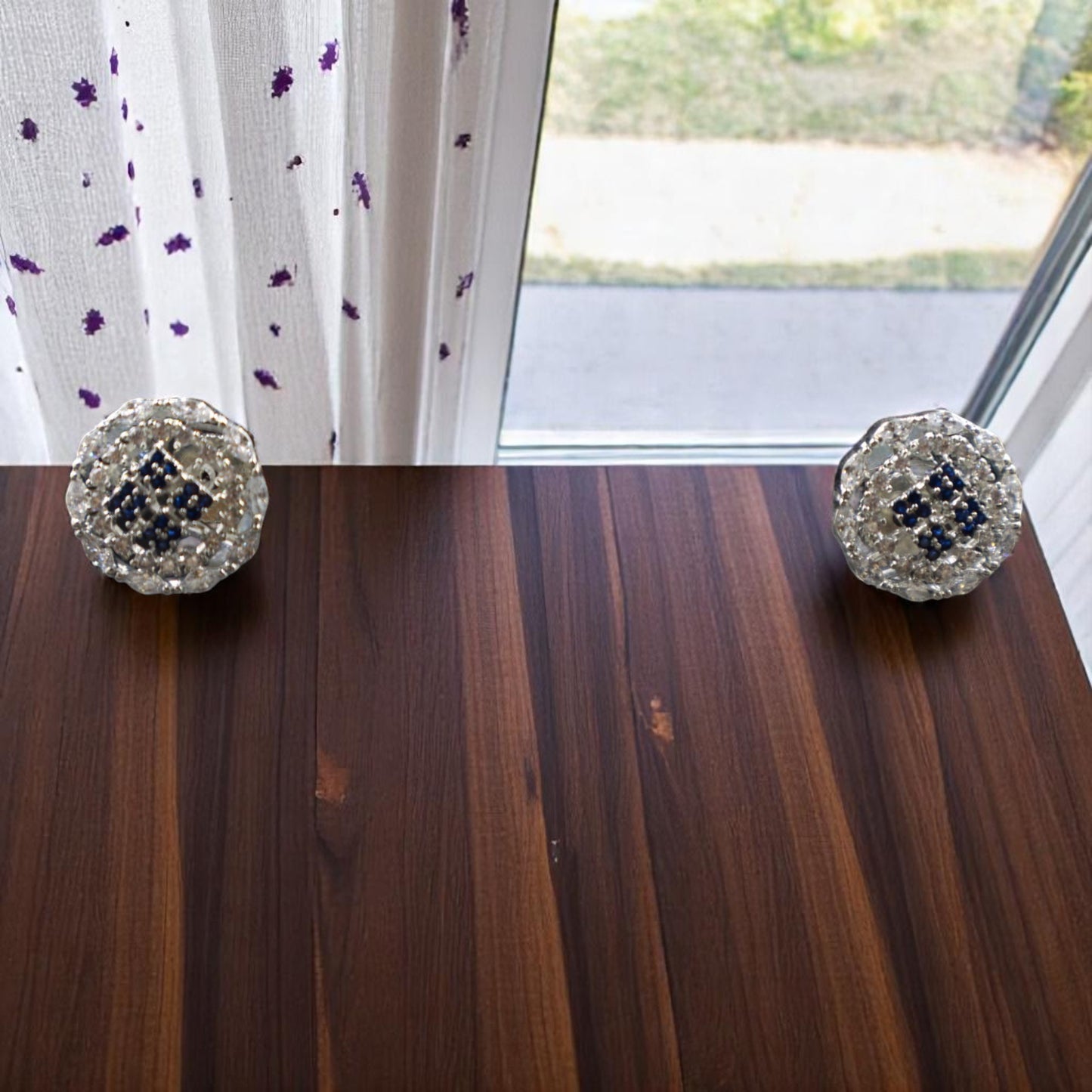 Royal Blue Kavita American Diamond Studs