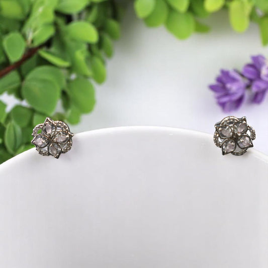 Pink Shivani American Diamond Studs