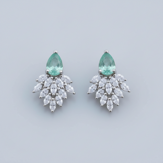 Turquoise Sumukhi American Diamond Studs
