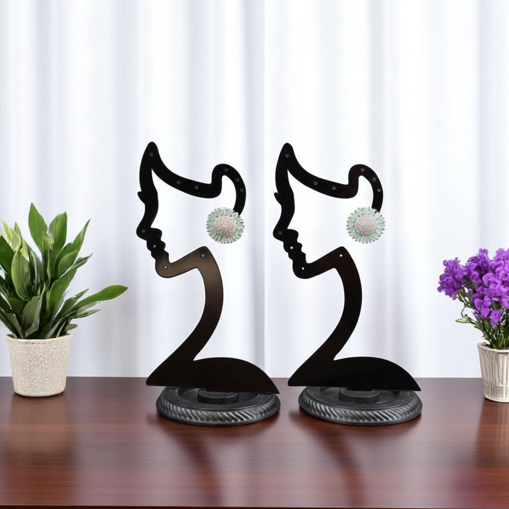 Turquoise Hemangi American Diamond Studs