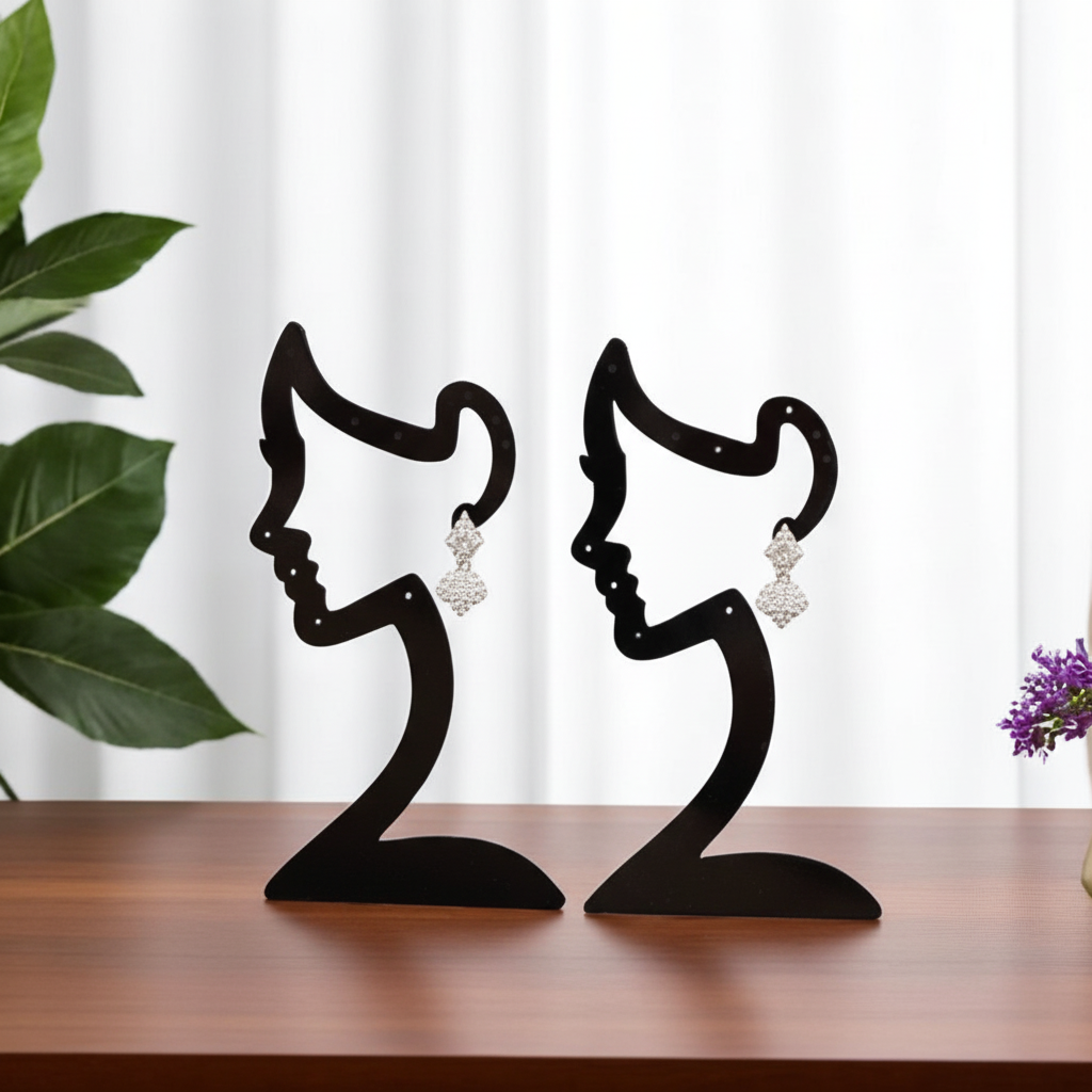 Silvery Siddhika American Diamond Jhumkis